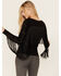 Image #4 - Idyllwind Women's Doris Studded Fringe Long Sleeve Top, Black, hi-res