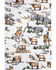 Image #2 - HiEnd Accents 200TC Cotton Ranch Life 4 Piece Sheet Set - Queen Size, Multi, hi-res