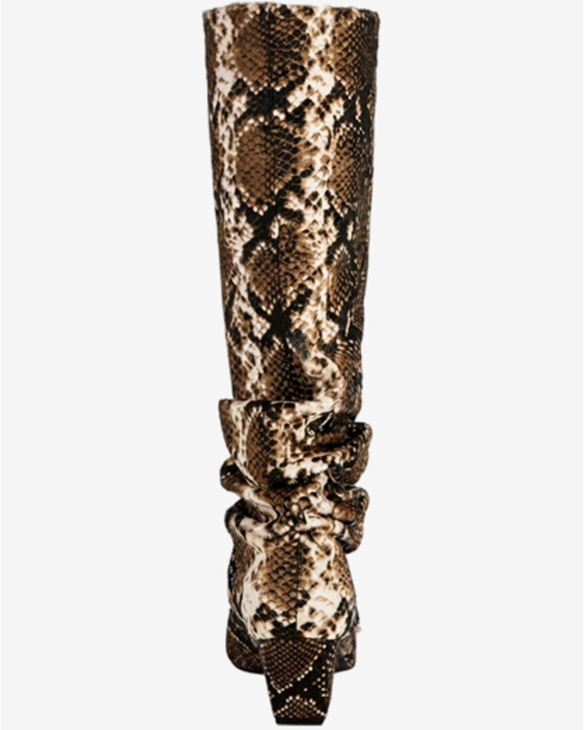 Image #3 - Azalea Wang Women's Francoise Snake Print Booties - Round Toe, Brown, hi-res