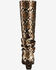 Image #3 - Azalea Wang Women's Francoise Snake Print Booties - Round Toe, Brown, hi-res