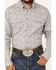 Image #3 - Justin Men's Boot Barn Exclusive Paisley Print Long Sleeve Button-Down Stretch Western Shirt, Grey, hi-res