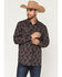 Image #1 - Moonshine Spirit&reg; Men's Lava Paisley Print Long Sleeve Snap Western Shirt, Burgundy, hi-res