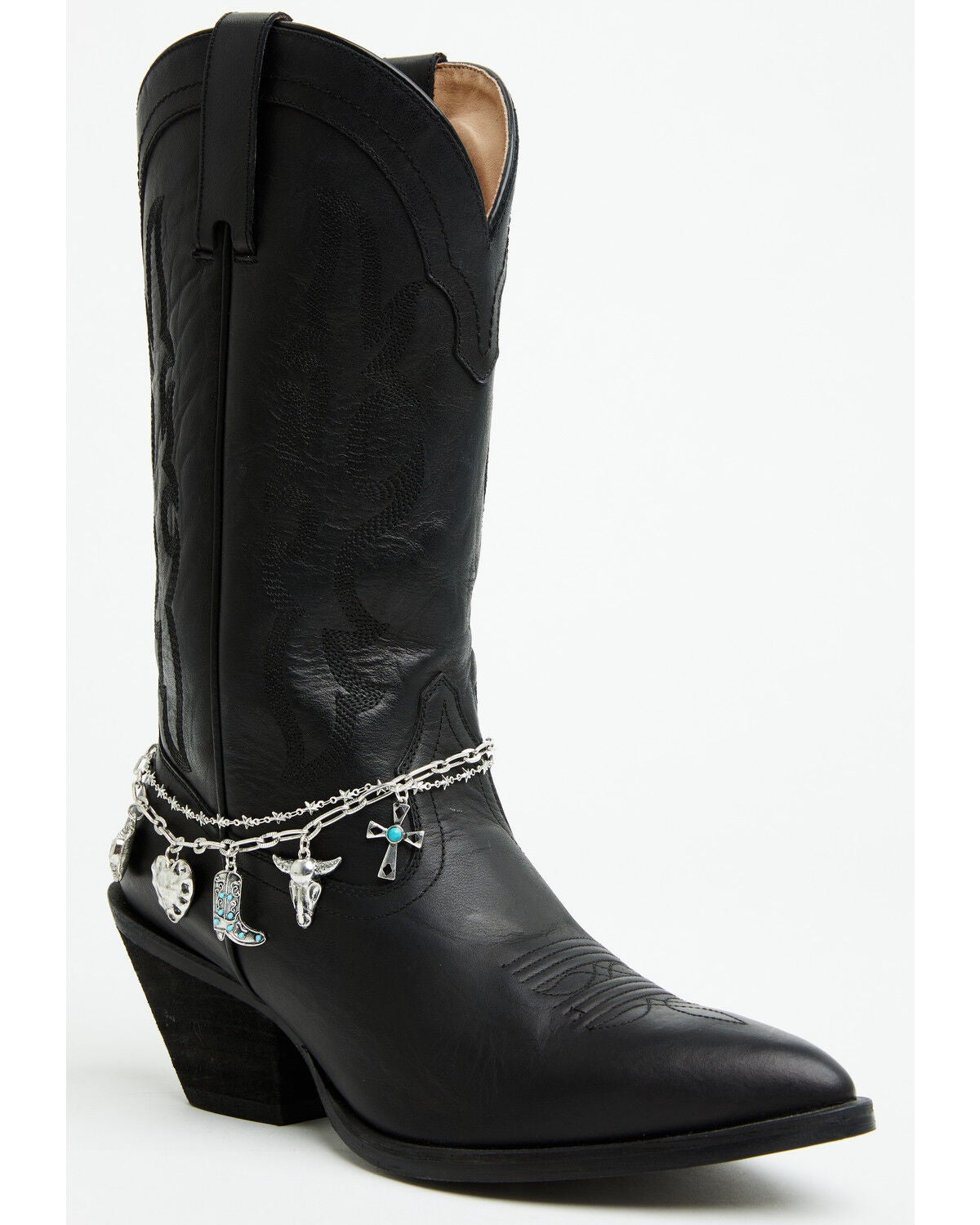 Image #1 - Shyanne Women's Layered Charm Boot Jewelry, Grey, hi-res