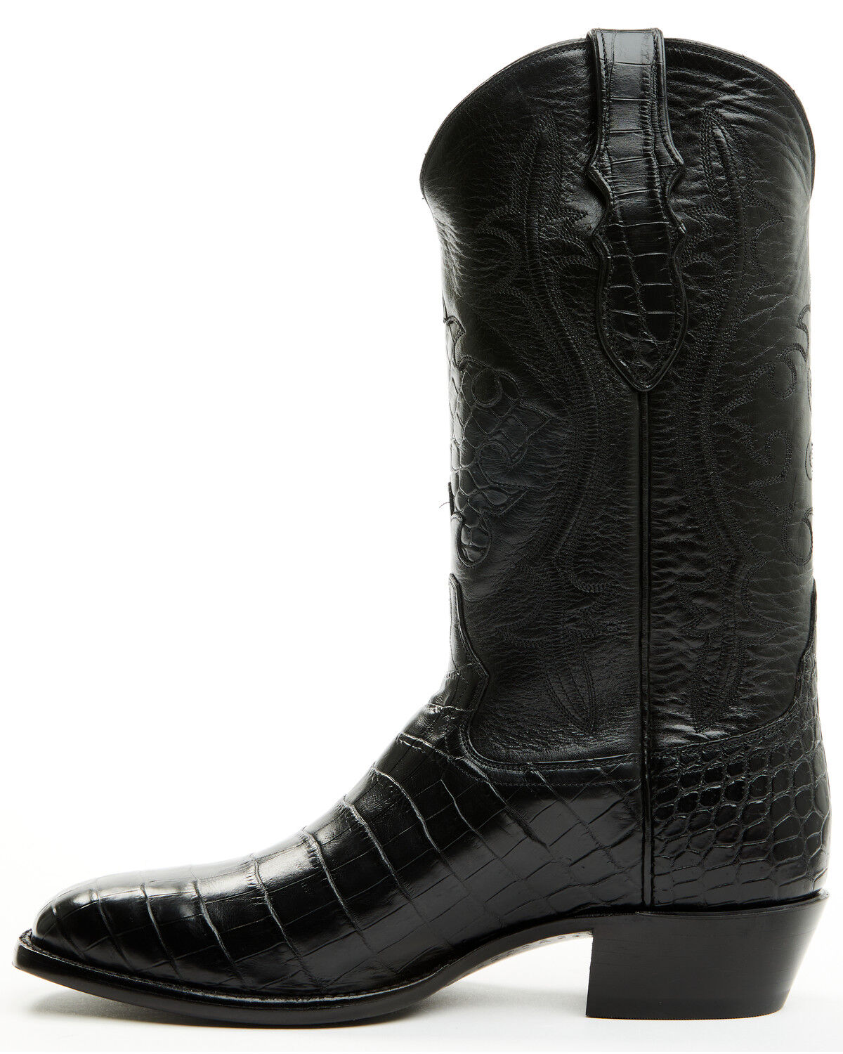 Image #3 - Tony Lama Men's Nile Lightwood Exotic Caiman Western Boots - Square Toe, Black, hi-res