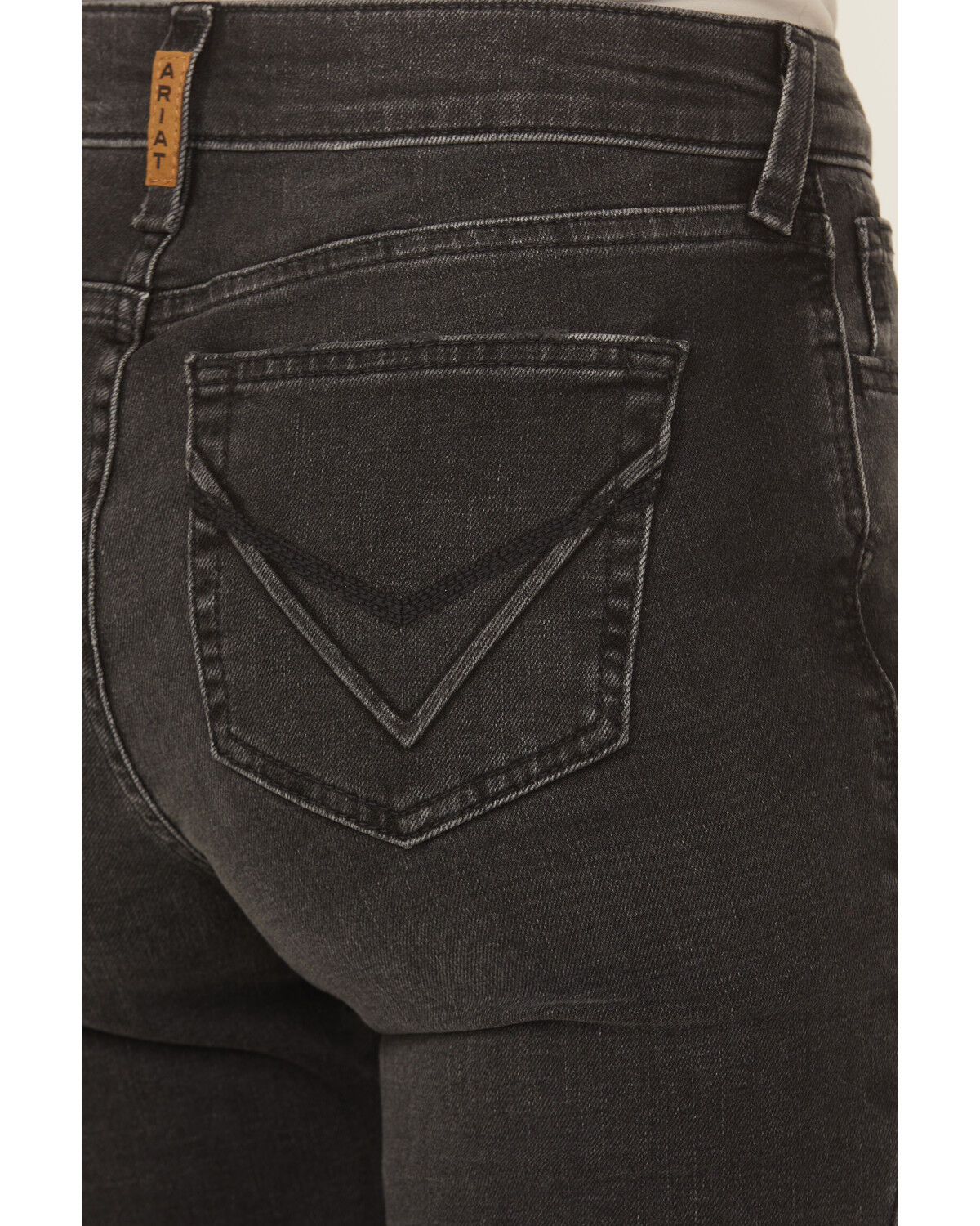 Image #4 - Ariat Women's High Rise Leilani Slim Trouser Stretch Denim Jeans, Black, hi-res