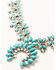 Shyanne Women's Prism Skies Turquoise Squash Blossom Necklace & Earring Set, Silver, hi-res