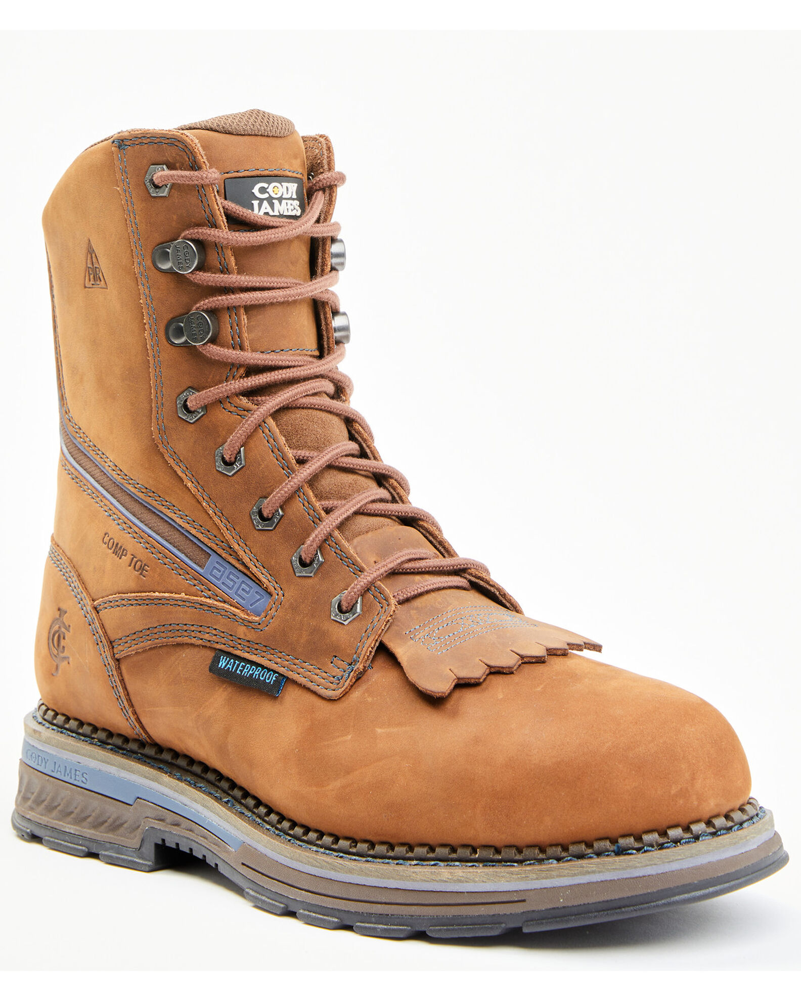 Cody James Men s Disrupter Lacer Waterproof Work Boots Composite Toe