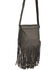 Kobler Leather Women's Concho and Flutted Beads Bag, Black, hi-res