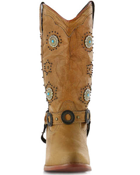 Image #4 - Dingo Women's Addie Concho Harness Boots - Round Toe, , hi-res