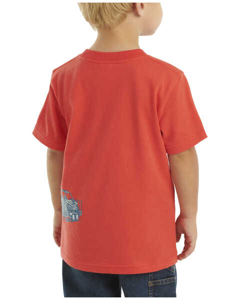 Image #3 - Carhartt Toddler Boys' Truck Wrap Short Sleeve Graphic T-Shirt , Red, hi-res
