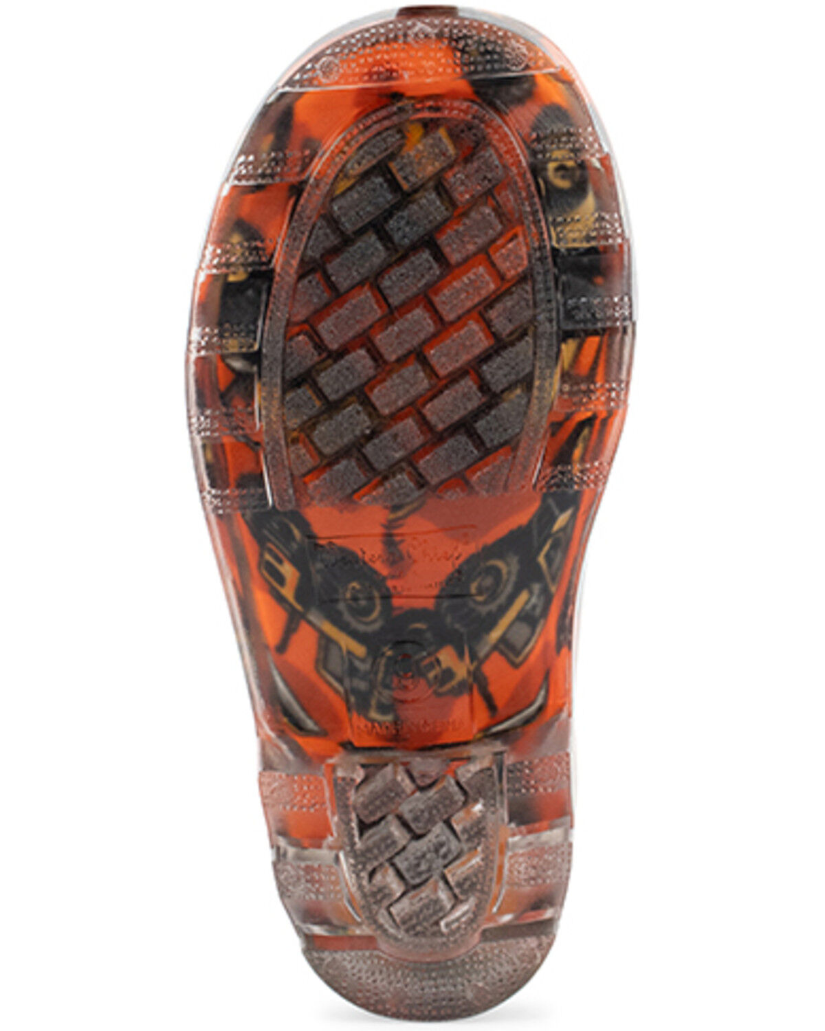 Image #7 - Western Chief Boys' Tractors Lighted Rain Boots - Round Toe, Orange, hi-res