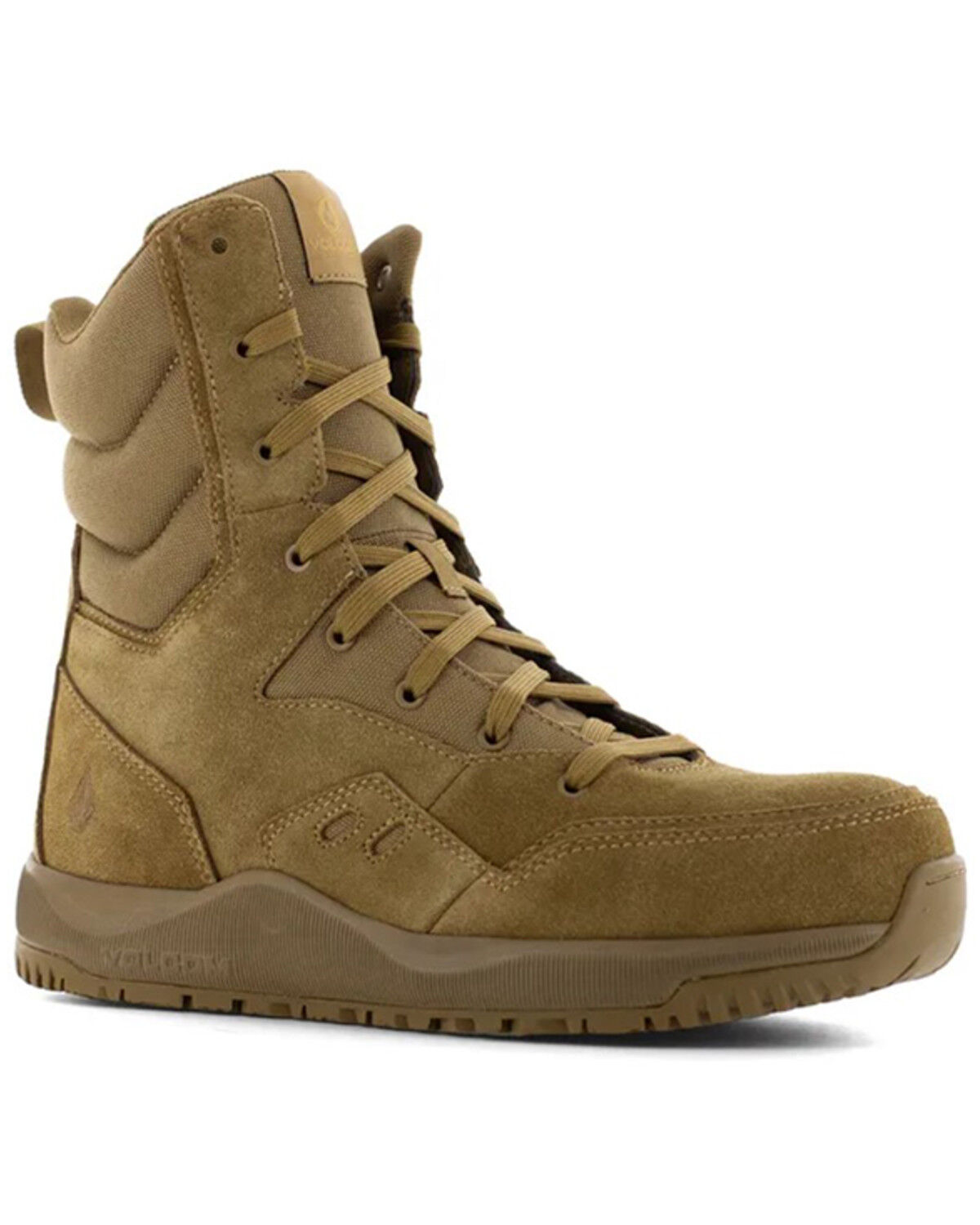 Image #1 - Volcom Men's 8" Tactical Side-Zip Work Boots - Composite Toe, Coyote, hi-res