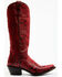 Idyllwind Women's Slay Exotic Python Western Boots - Snip Toe, Red, hi-res
