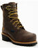 Image #1 - Hawx Men's Waterproof Insulated Logger Work Boots - Composite Toe, Brown, hi-res