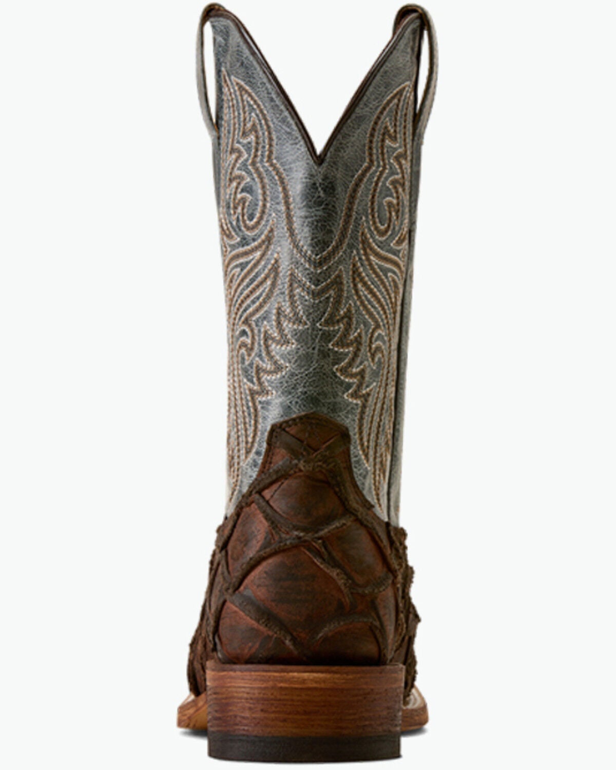Image #3 - Ariat Men's Riverside Exotic Print Western Boots - Broad Square Toe, Brown, hi-res