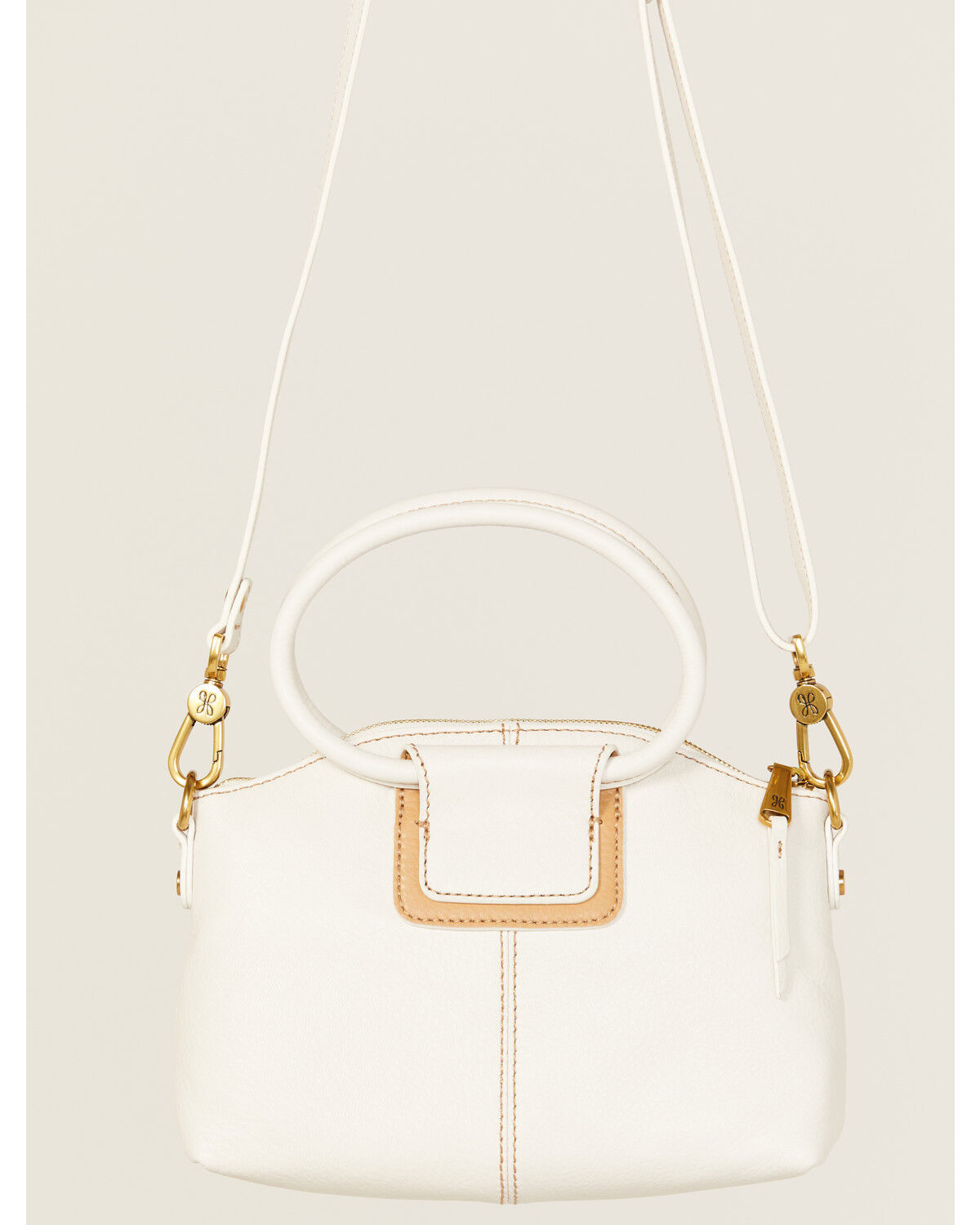 Image #3 - Hobo Women's Sheila Top Zip Crossbody Bag, White, hi-res