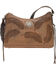 American West Women's Sacred Bird Shoulder Bag , Distressed Brown, hi-res