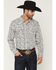 Image #1 - Gibson Trading Co Men's Bone Ridge Paisley Print Long Sleeve Snap Western Shirt, Ivory, hi-res