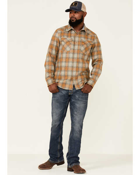 Image #2 - Pendleton Men's Canyon Large Plaid Print Long Sleeve Snap Western Flannel Shirt , , hi-res