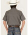 Image #4 - Panhandle Boys' Horseshoe Print Short Sleeve Western Pearl Snap Shirt, Yellow, hi-res