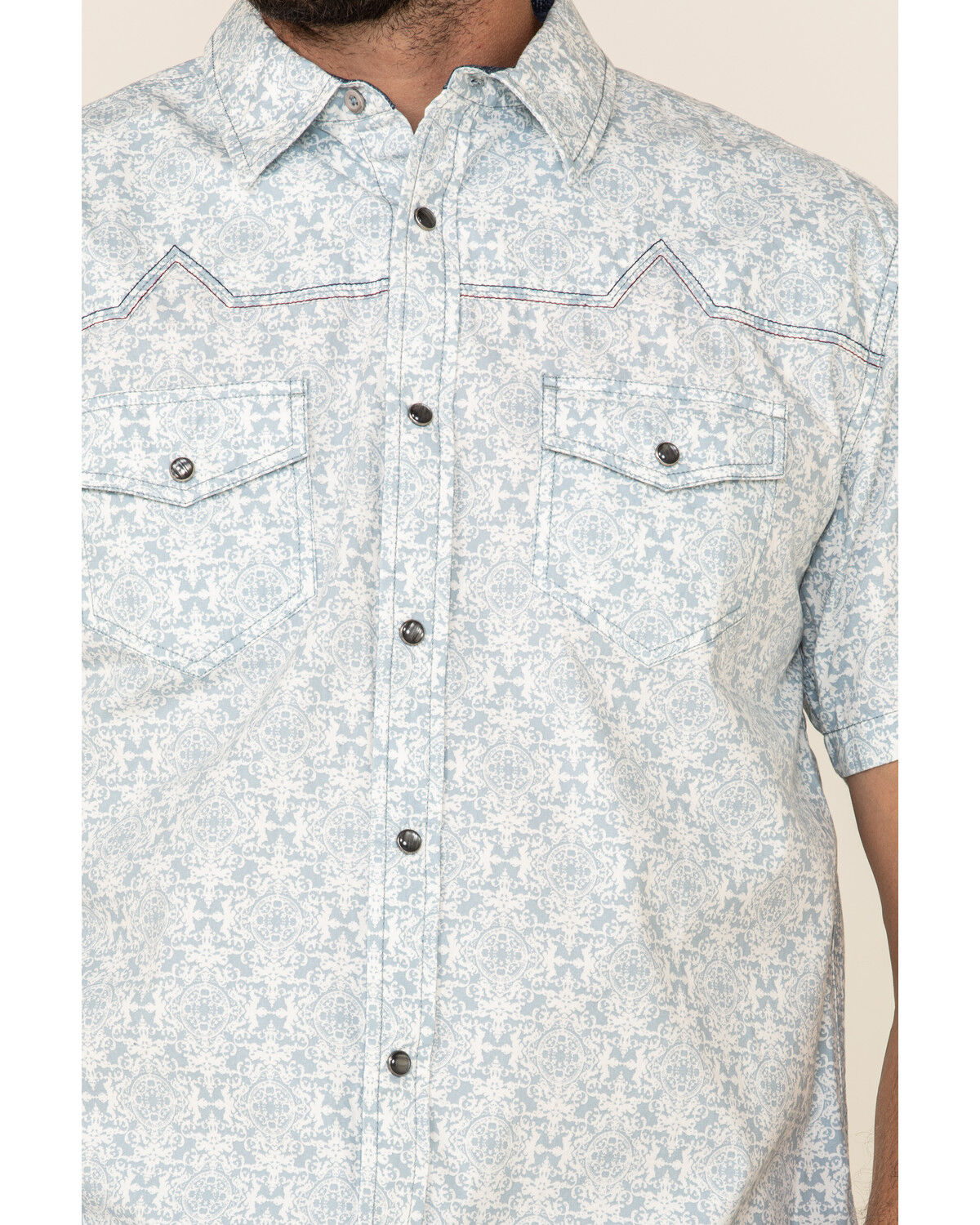 Image #4 - Moonshine Spirit Men's Taboo Med Print Short Sleeve Western Shirt, , hi-res