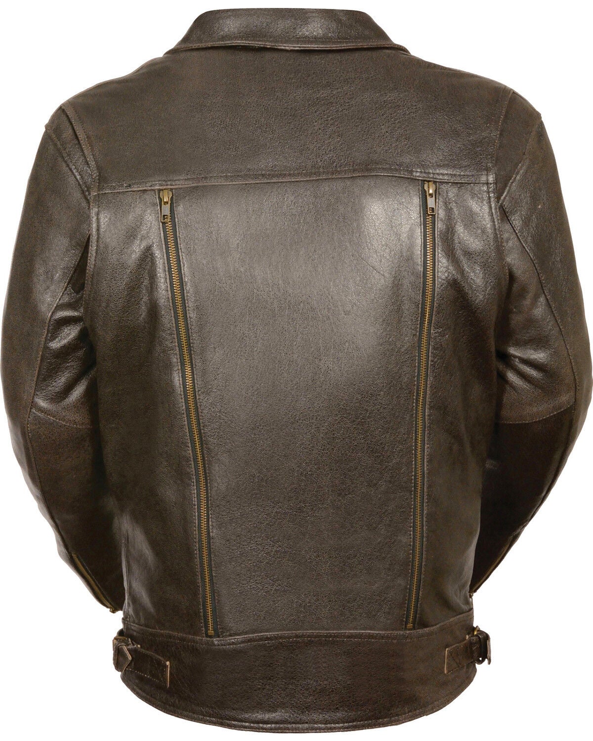 Image #3 - Milwaukee Leather Men's Brown Utility Pocket MC Jacket, Brown, hi-res