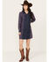 Image #2 - Maggie Sweet Women's Cora Color Block Shirt Mini Dress, Blue, hi-res