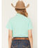 Image #4 - Cinch Women's Solid ArenaFlex Short Sleeve Button-Down Stretch Western Shirt, Green, hi-res