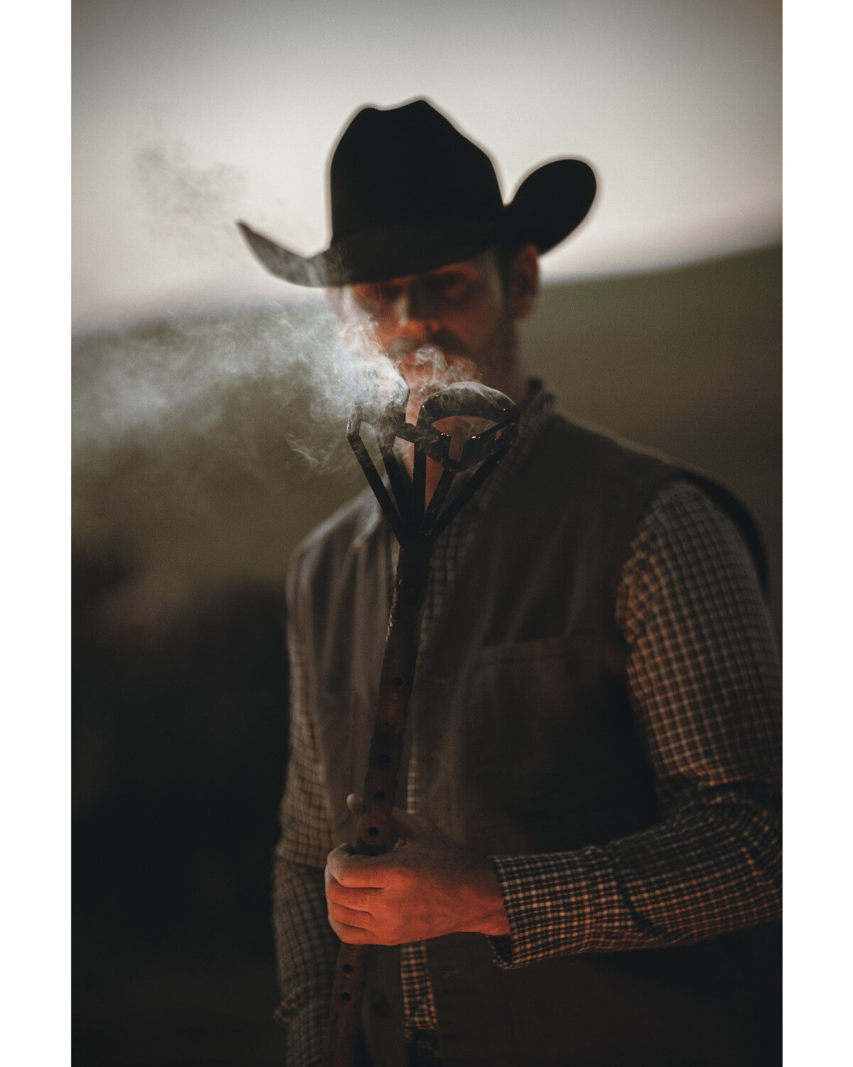 Image #1 - Blue Ranchwear Men's Solid Button-Down Duck Canvas Vest, Charcoal, hi-res