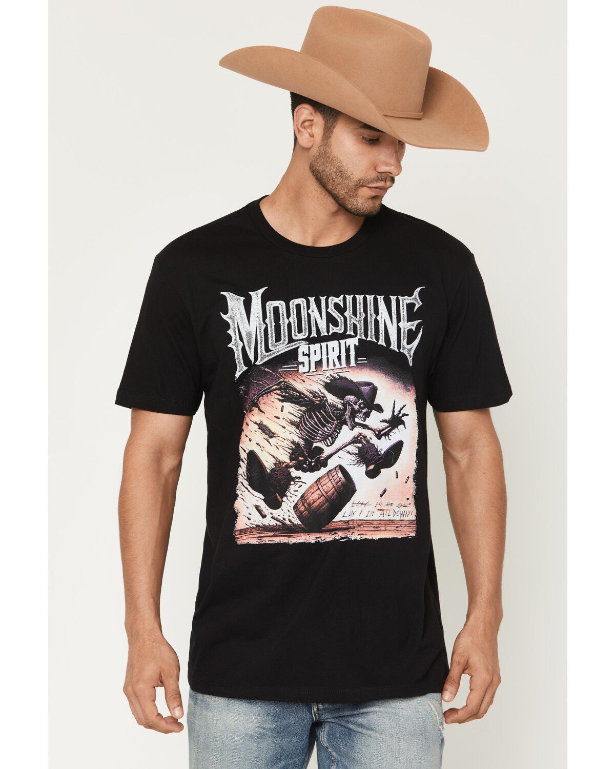 Image #1 - Moonshine Spirit&reg; Men's Concert Tee Short Sleeve Graphic T-Shirt, Black, hi-res