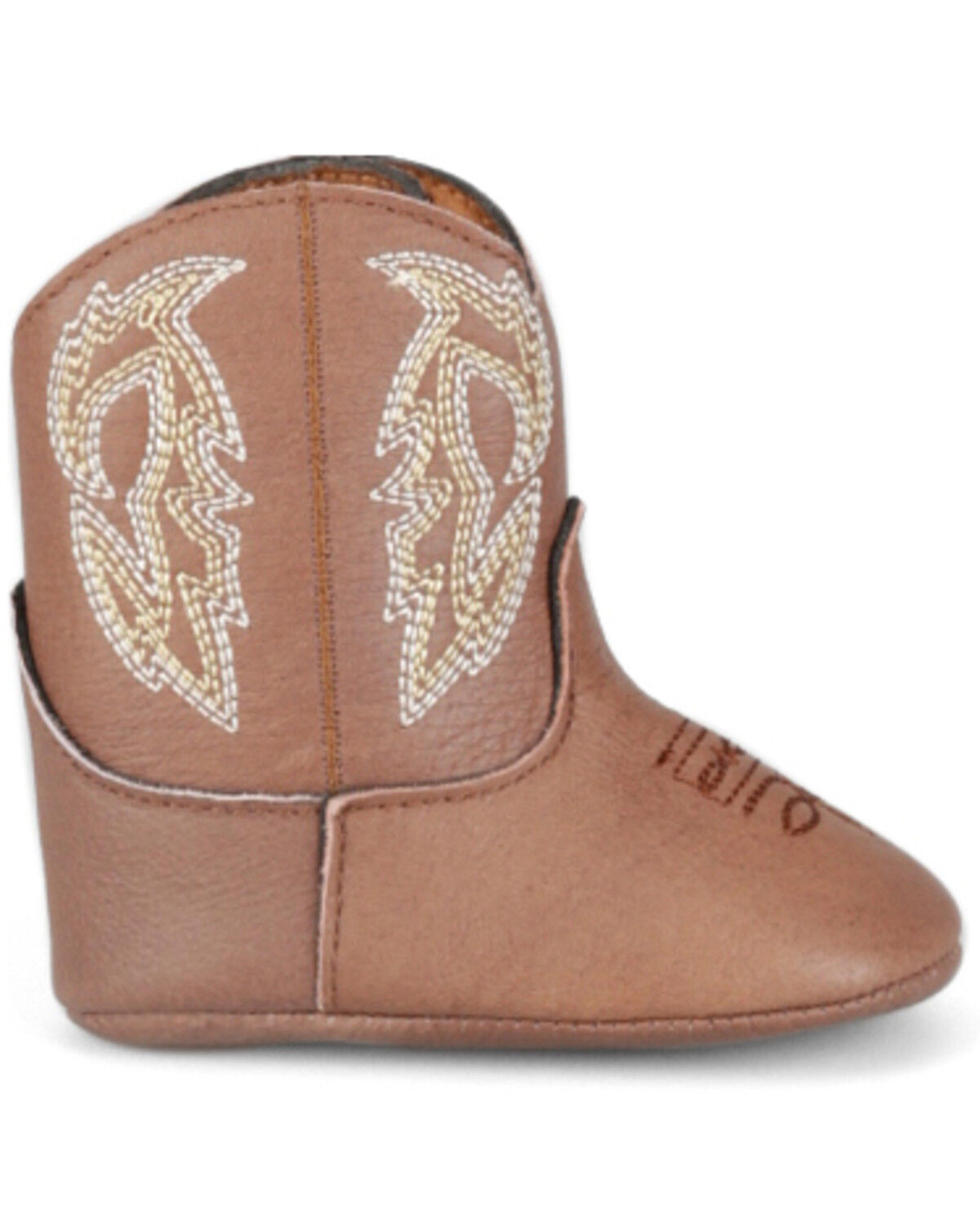 Image #2 - Justin Infant Boys' Baby Canter Western Boots - Broad Square Toe, Brown, hi-res