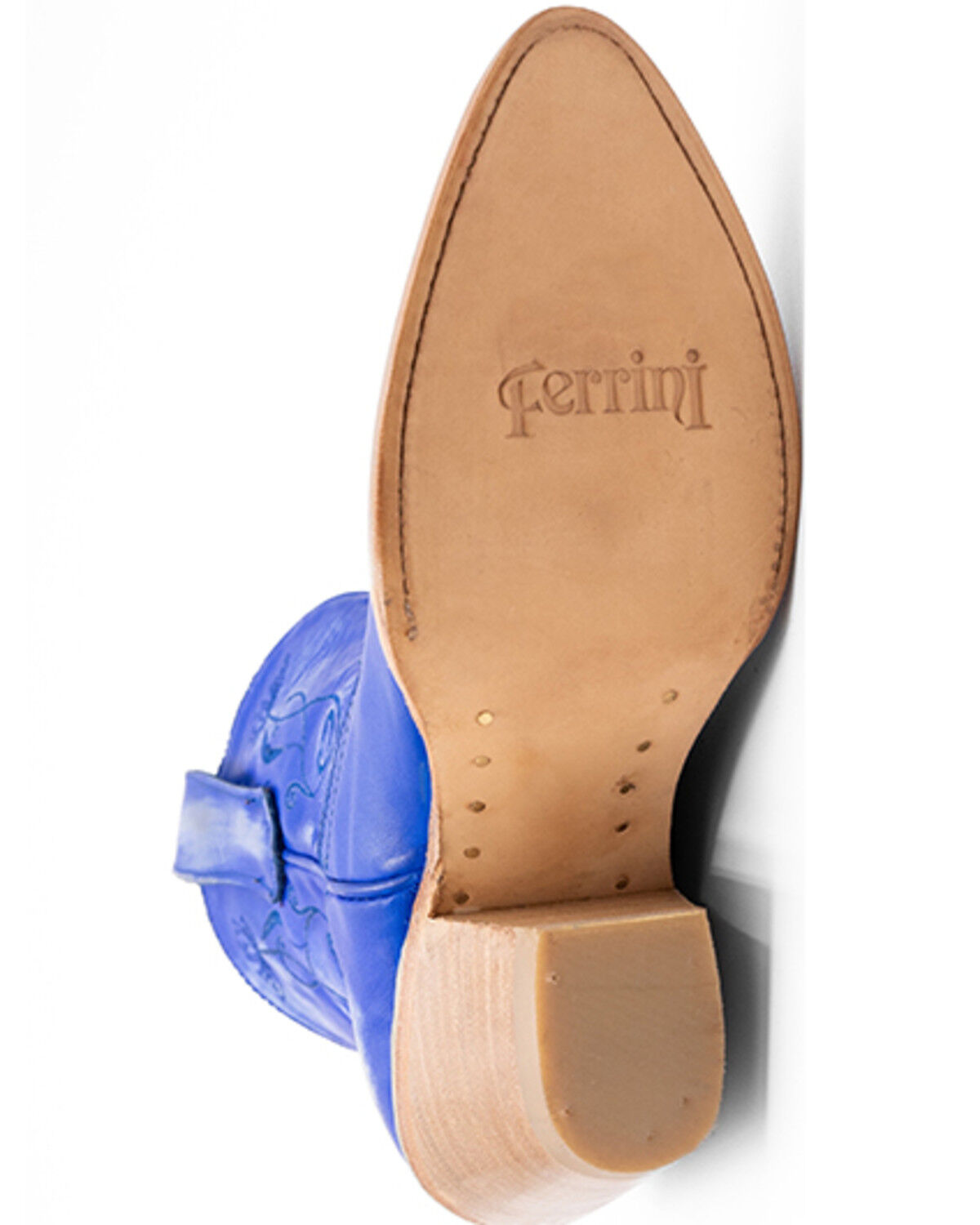 Image #7 - Ferrini Women's Pixie Western Boots - Round Toe, Blue, hi-res