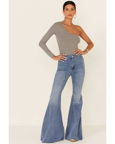 Image #1 - Free People Women's Love Letters Float On Flare Jeans, , hi-res