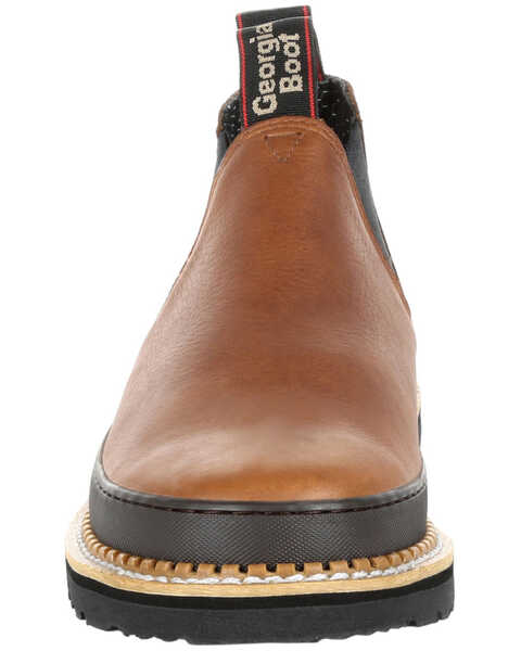 Image #5 - Georgia Boot Men's Revamp Romeo Work Shoes - Soft Toe, Brown, hi-res