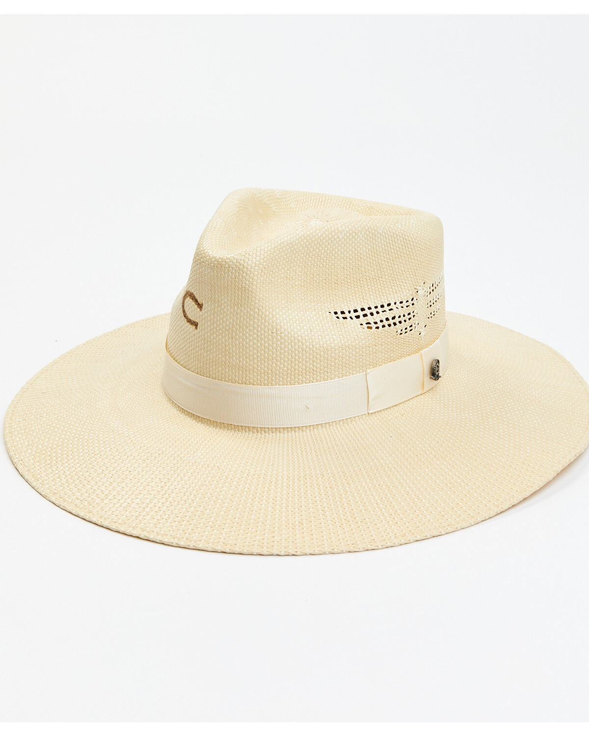 Image #1 - Charlie 1 Horse Women's Mexico Shore Straw Western Fashion Hat, Tan, hi-res