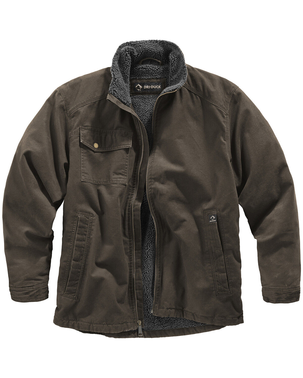 Image #1 - Dri Duck Men's Endeavor Jacket, Brown, hi-res