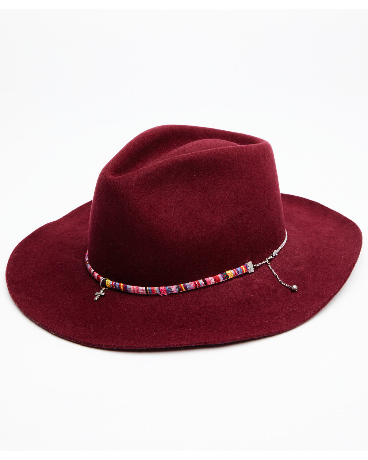 Image #1 - Shyanne Women's Burgundy Sienna Wool Felt Western Hat , Black, hi-res
