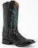 Image #1 - Ferrini Men's Full-Quill Ostrich Embroidered Western Boots - Broad Square Toe, Black, hi-res