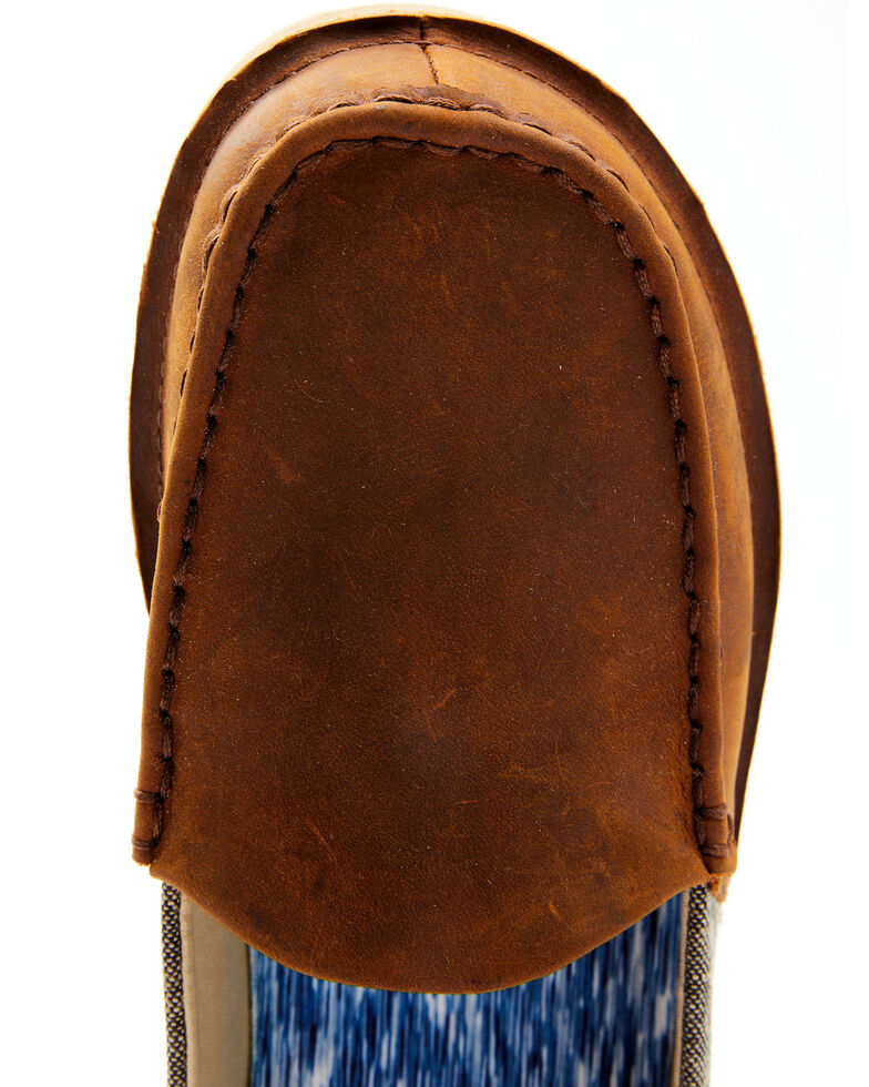 Wrangler Footwear Men's Slip-On Loafers - Moc Toe, Brown, hi-res