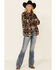 Outback Trading Co Women's Avery Southwestern Print Long Sleeve Button Down Western Big Shirt , Navy, hi-res