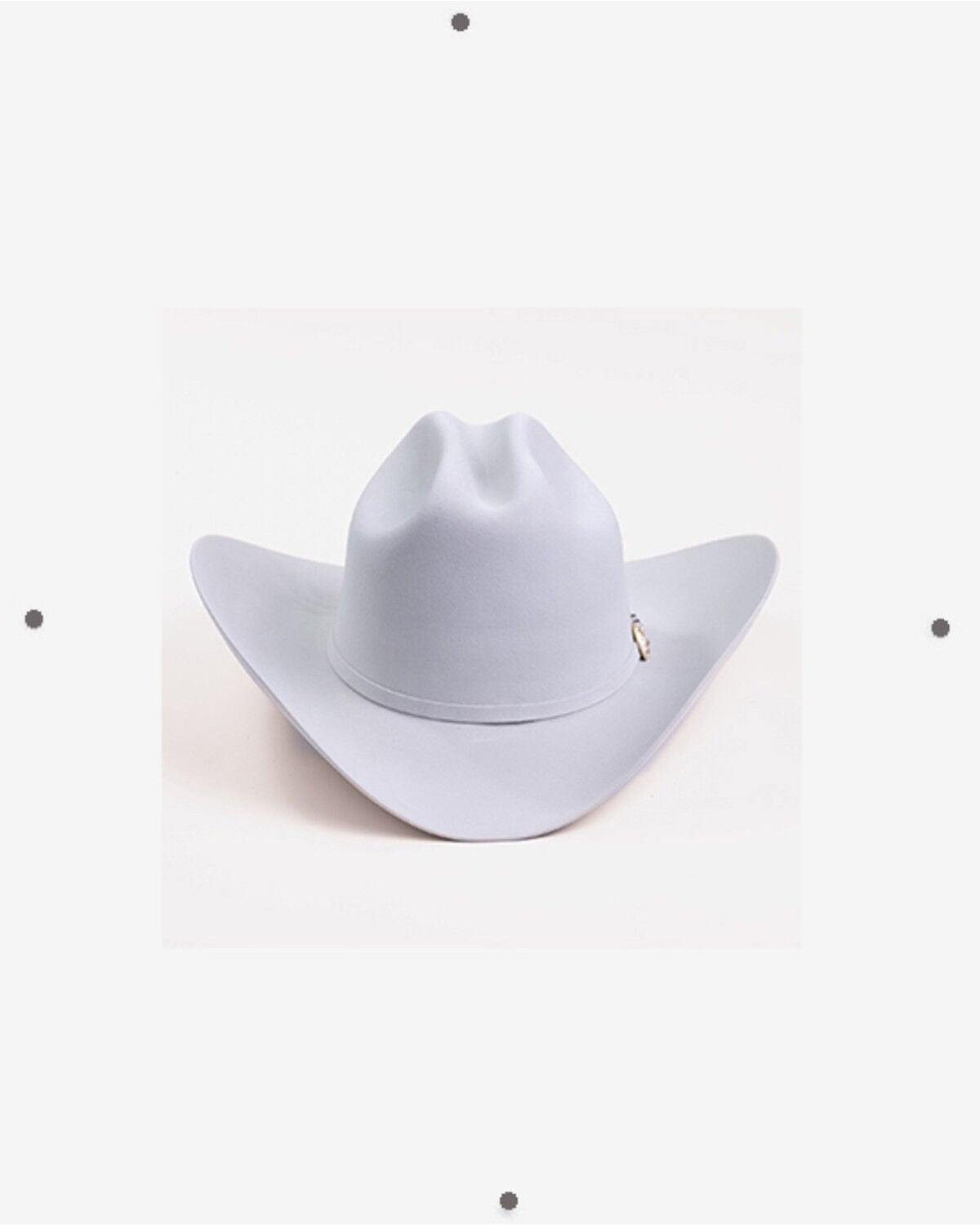 Image #3 - Larry Mahan Superior 500X Felt Cowboy Hat, Silver, hi-res