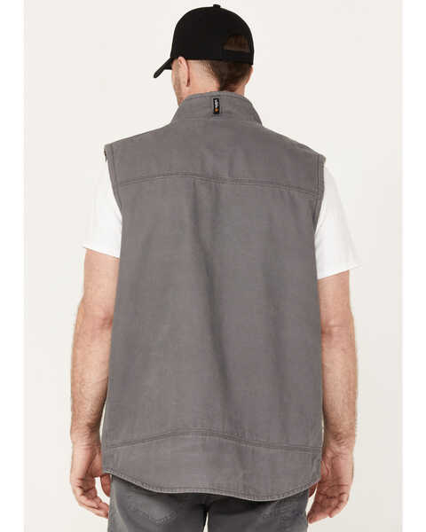 Image #4 - Hawx Men's Weathered Sherpa Lined Work Vest, Charcoal, hi-res