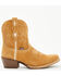 Image #2 - Justin Women's Gypsy Suede Western Booties - Square Toe, Honey, hi-res