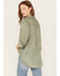 Image #4 - Velvet Heart Women's Washed Out Button Front Shirt, Olive, hi-res