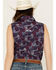 Rough Stock by Panhandle Women's Distressed Handkerchief Sleeveless Pearl Snap Shirt, Navy, hi-res