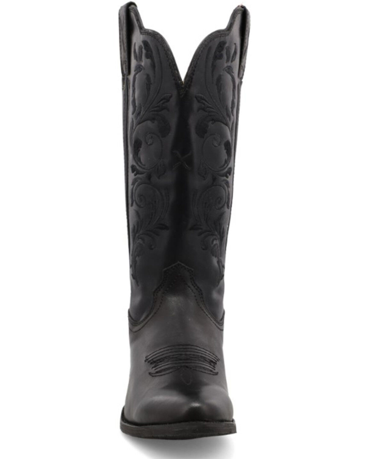Image #4 - Twisted X Women's 12" Western Boot - Round Toe, Black, hi-res