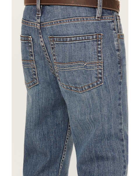 Image #4 - Cody James Boys' Bozeman Dark Wash Slim Bootcut Stretch Denim Jeans, Dark Wash, hi-res