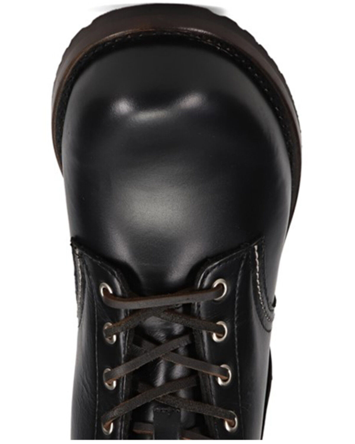 Image #6 - Frye Men's Hudson Workboot Plain Toe Boots - Round Toe, Black, hi-res