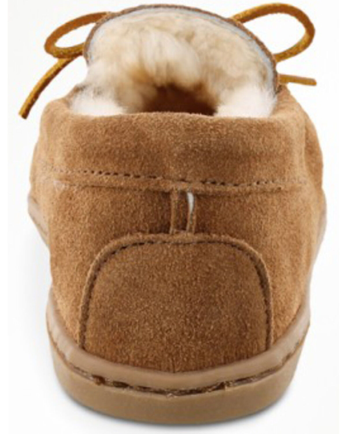 Image #5 - Minnetonka Women's Sheepskin Hardsole Moccasins, Tan, hi-res