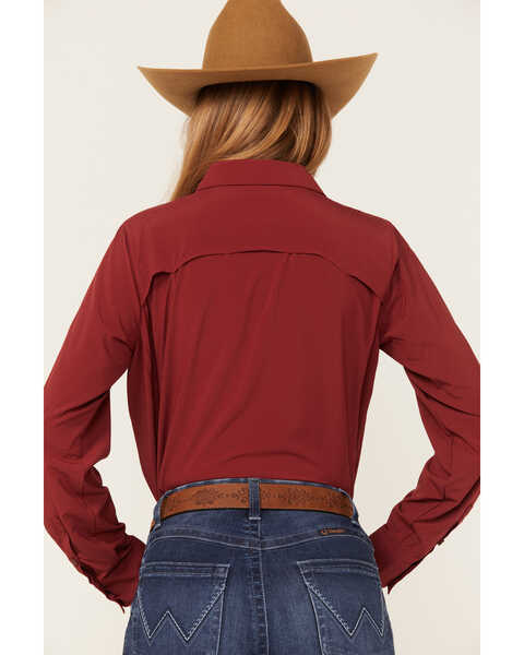 Image #4 - Ariat Women's VentTEK Stretch Long Sleeve Button Down Western Shirt, , hi-res